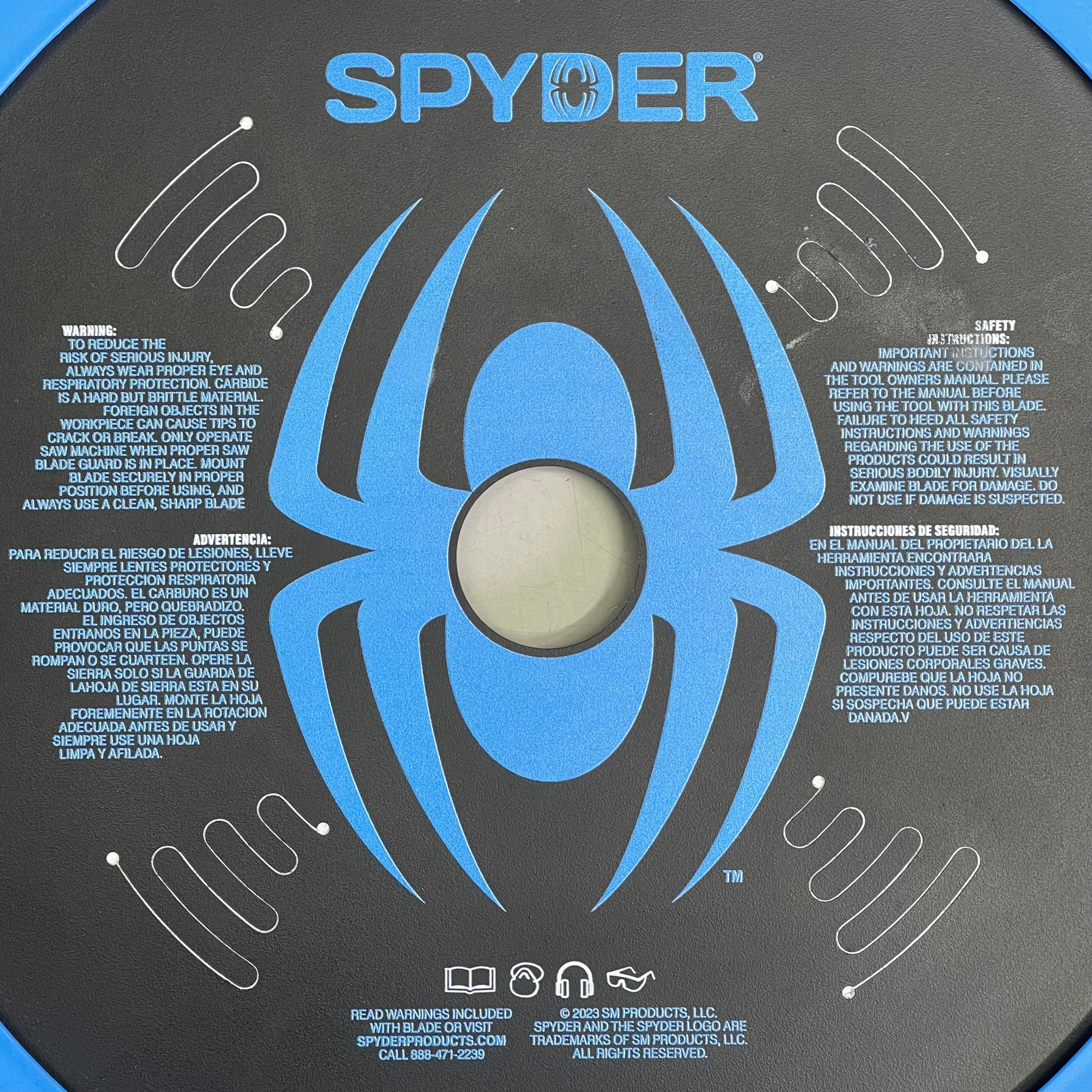 SPYDER Tarantula Steel Cutting Circular Saw Blade 46-Tooth, 9" Black 13503