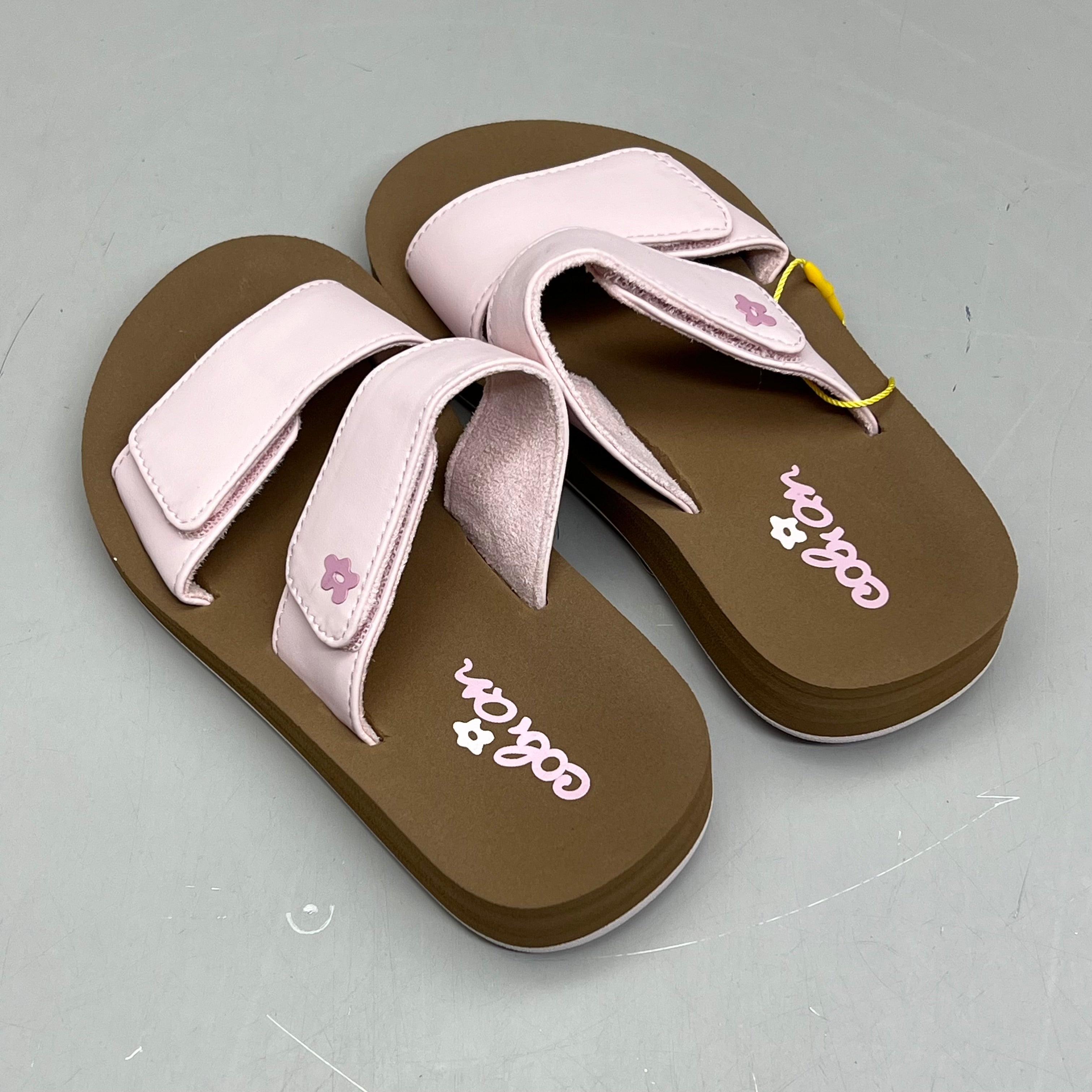 COBIAN Lil' Dana Strap Flower Sandals Kid's Sz 11/12 Pink LDA24-650-11/12