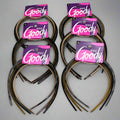 GOODY (24 Pcs) Headband Thin Assorted Pattern, Multicolor 3431