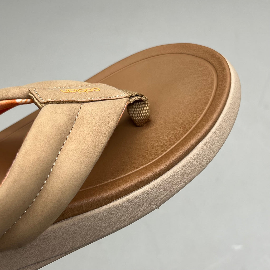 COBIAN Darby Synthetic Suede Strap Sandals Women's Sz 8, EU 38 Tan DAR24-230-8