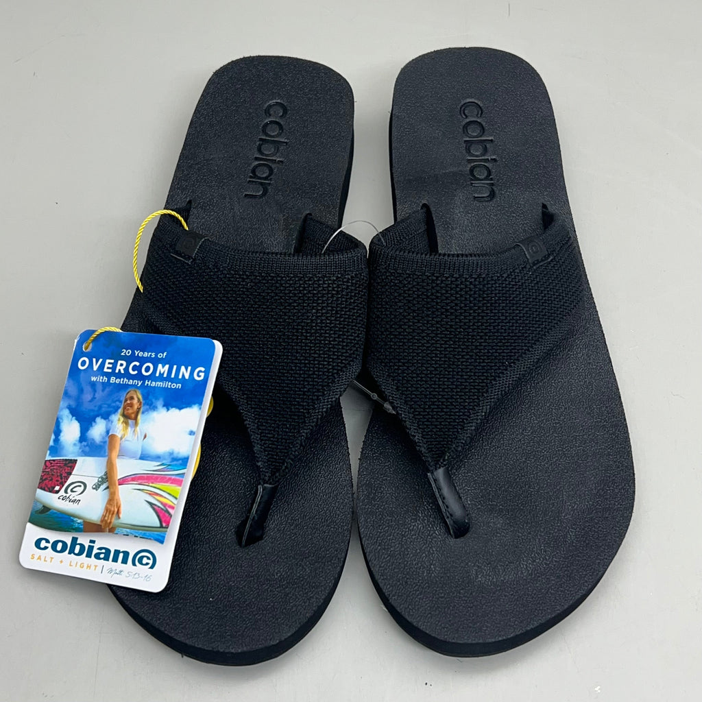 COBIAN Bermuda Bounce Sporty Style EVA Outsole Women's Sz 8 Black BEB24-001-08