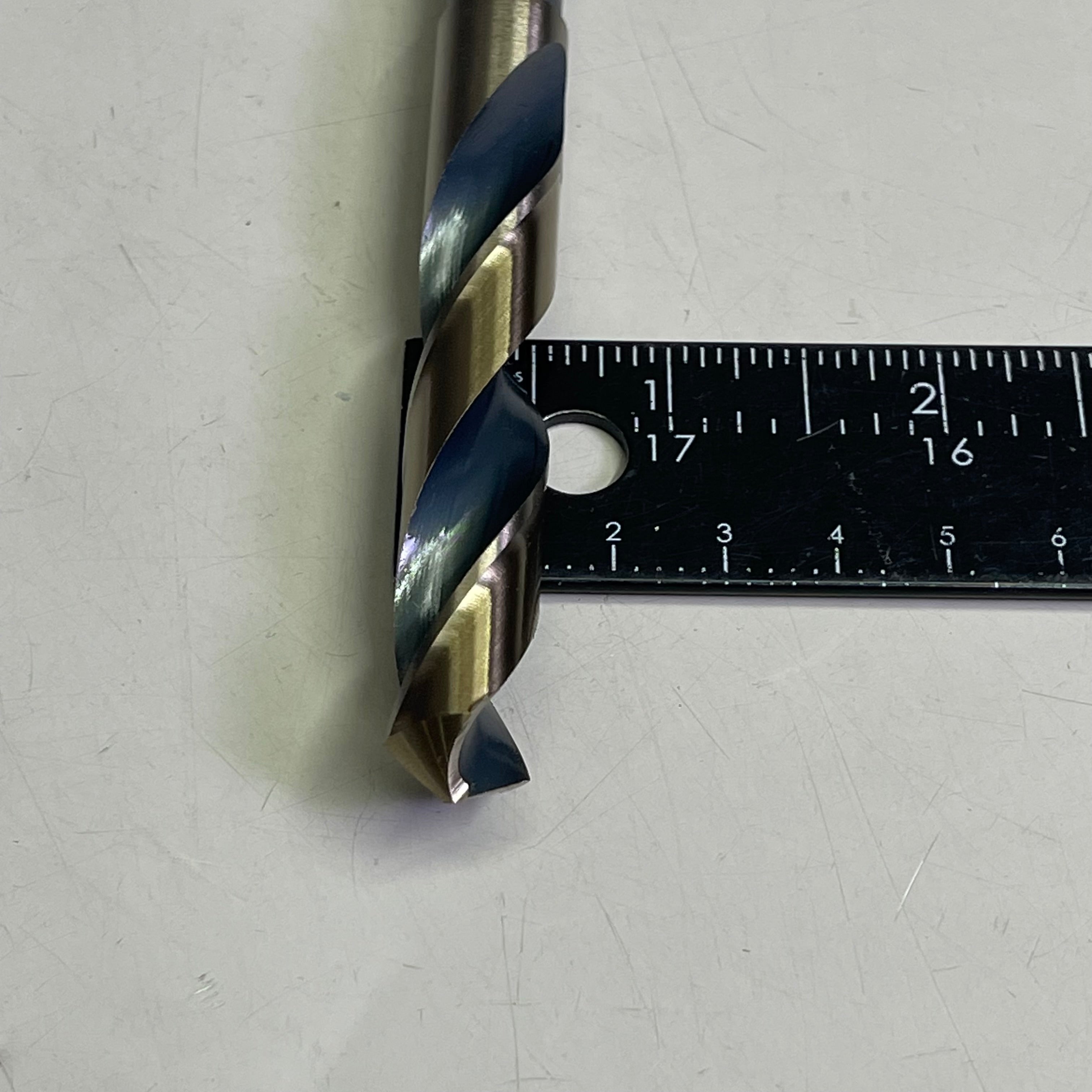 KIMBALL MIDWEST Super Primalloy Reduced Shank S&D Drill Bit 33/64"Dia x 6"L