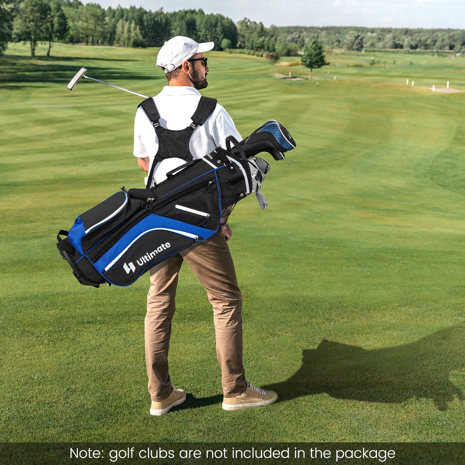 Lightweight Golf Stand Bag with 14 Way Top Dividers and 6 Pockets