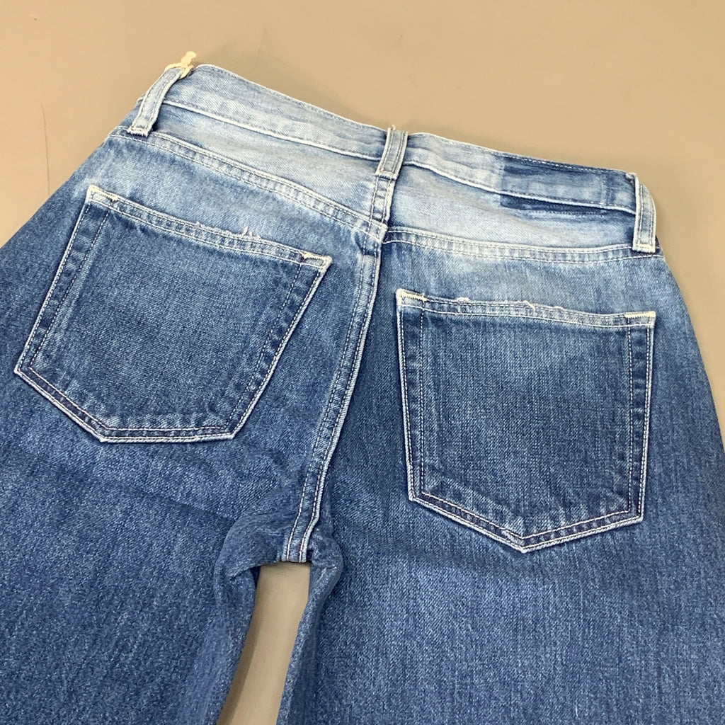 ETICA Tyler Vintage Straight Crop Jeans 100% Cotton Shipwreck Size 26 EW178114A