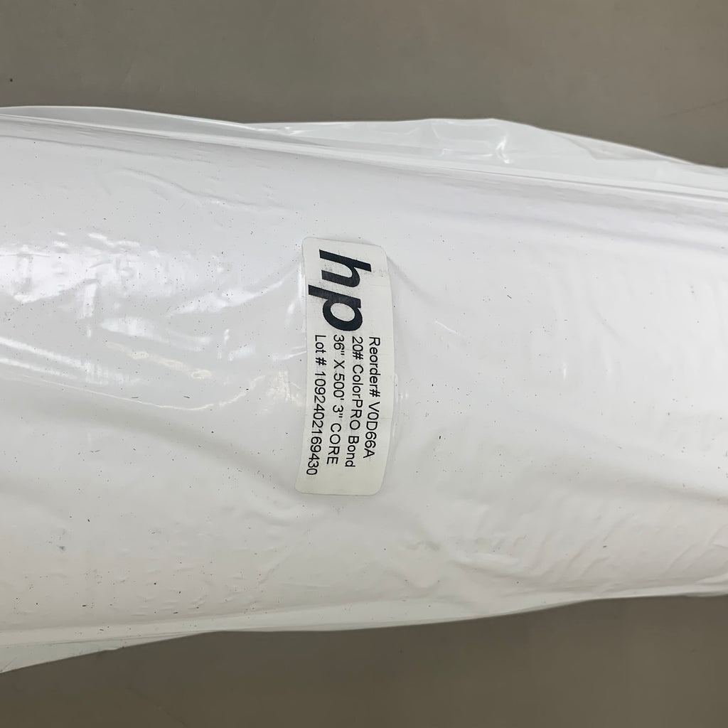 HP (2 PACK) High Production Bond Paper w/ Color PRO Technology 36"x200' White V0D66A