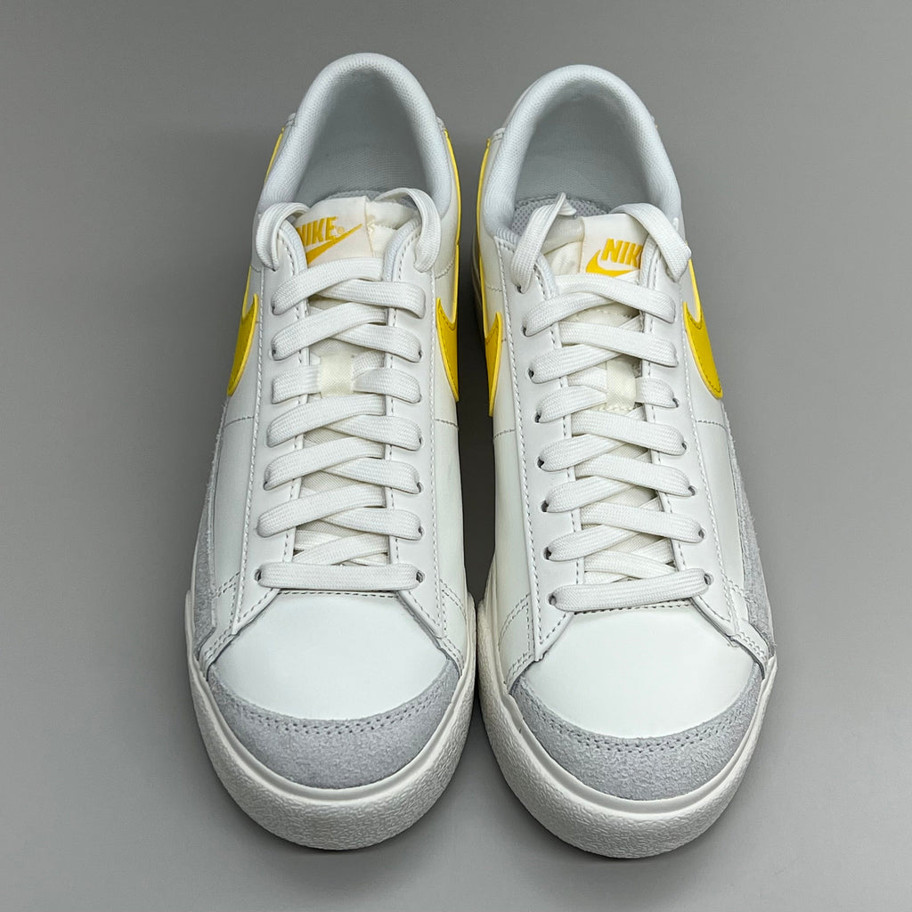 NIKE Shoes Blazer Low Cut Platform Sneaker Sz Women's 6.5 Men's 5 Yellow/Grey/White