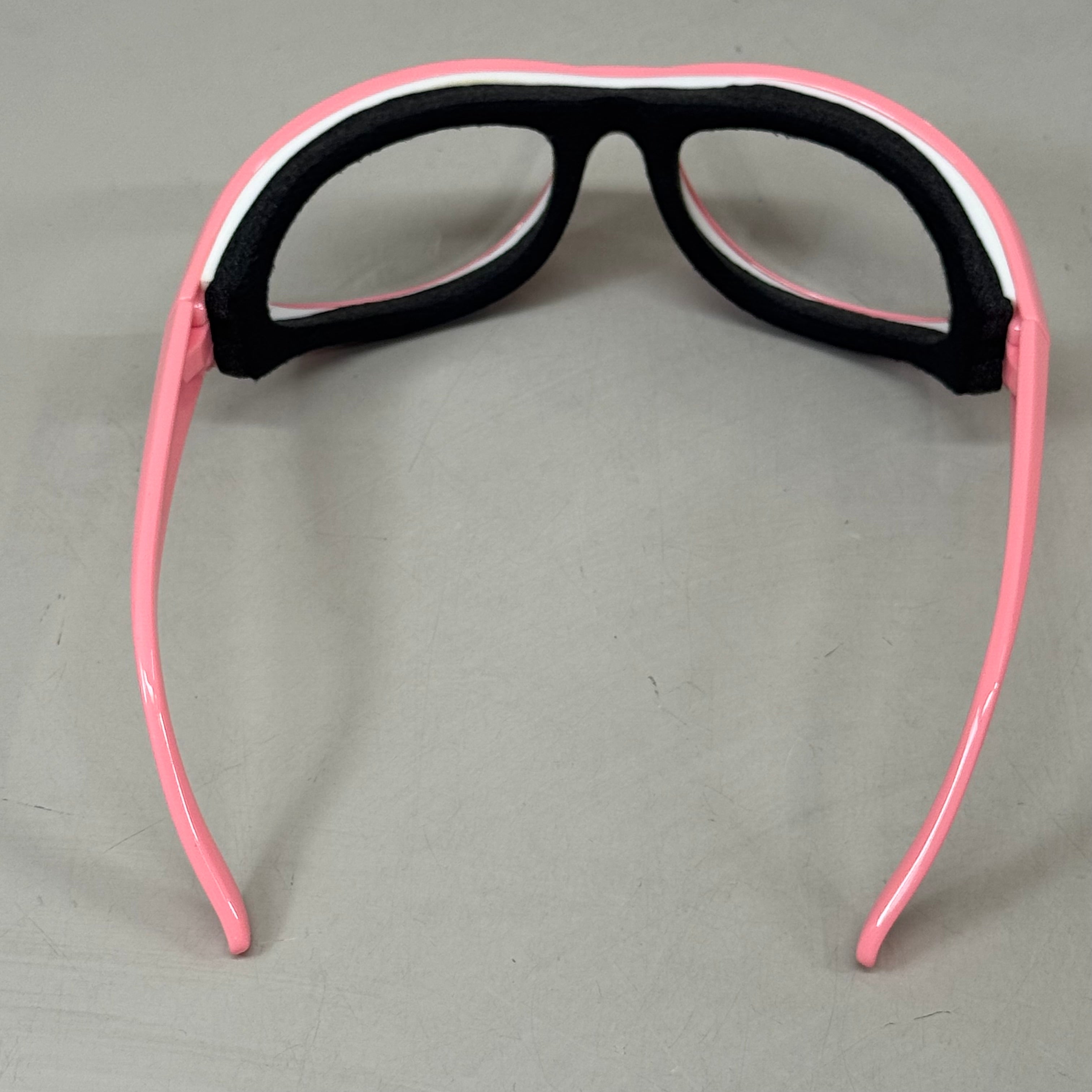 RSVP Tear & Fog Free Foam Seal Onion Goggles Black W/ Pink Frame