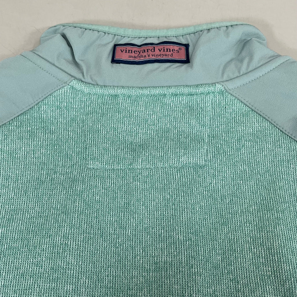 VINEYARD VINES Martha's Vineyard Men's Teal Green Half Zip Pullover Sz-M
