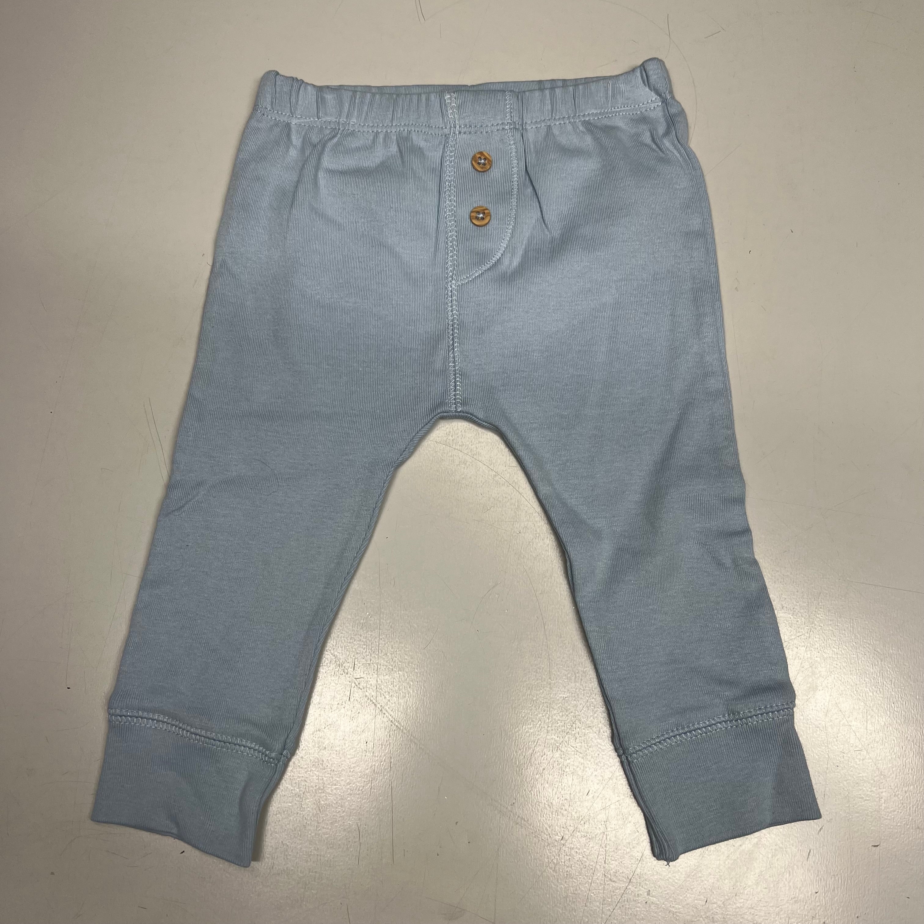 CARTERS (SET OF 2) Pull-On 100% Cotton Pants Baby Boy's Sz 9M Blue 1S99510