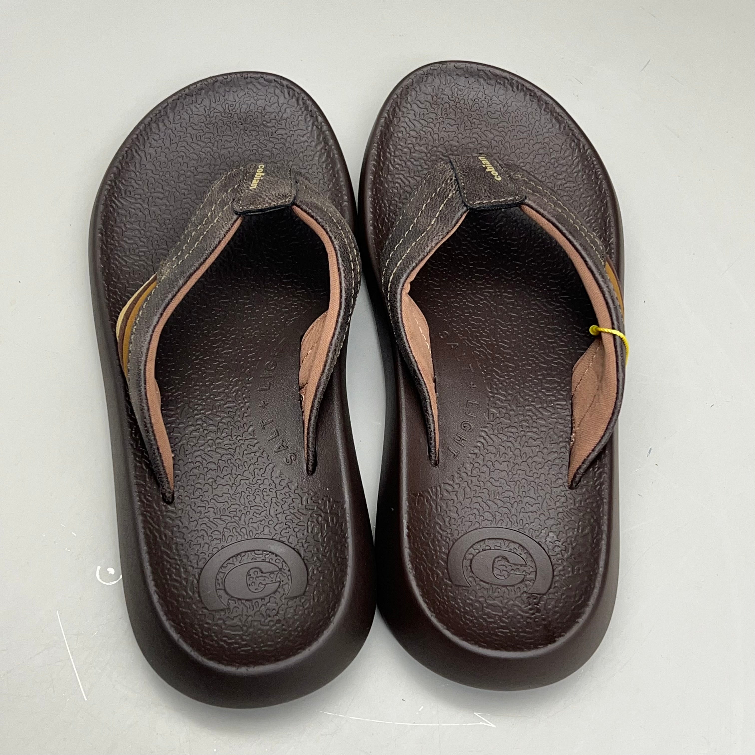 COBIAN Kandui Synthetic Leather Strap Men's Sz 9, EU 41.5 Chocolate KAN25-2011-9