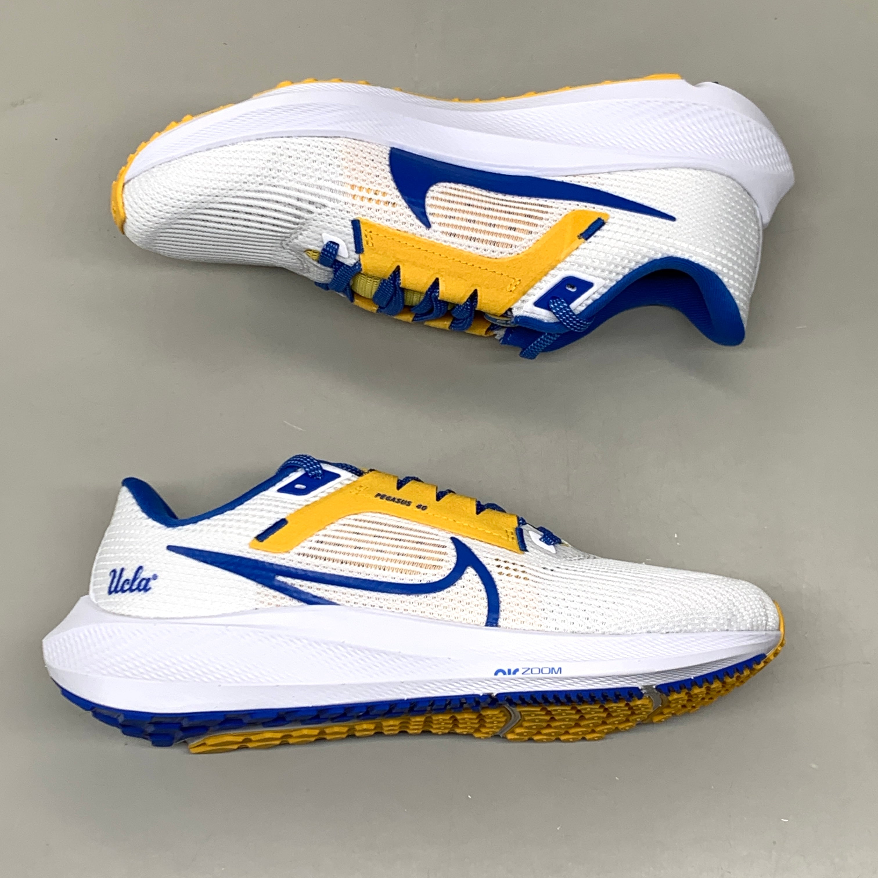 NIKE Zoom Pegasus 40 Shoes UCLA White/Signal Blue-Gold 14.5 Women's 13 Mens DZ5988 100