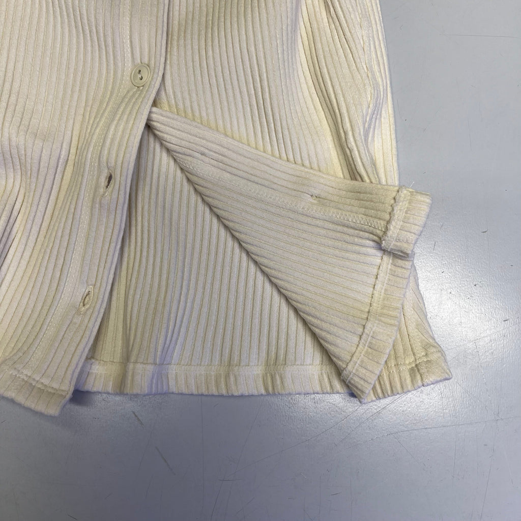 FREE PEOPLE Ribbed Cap Sleeve Most Wanted Cardi Women's Sz S Ivory 92736032