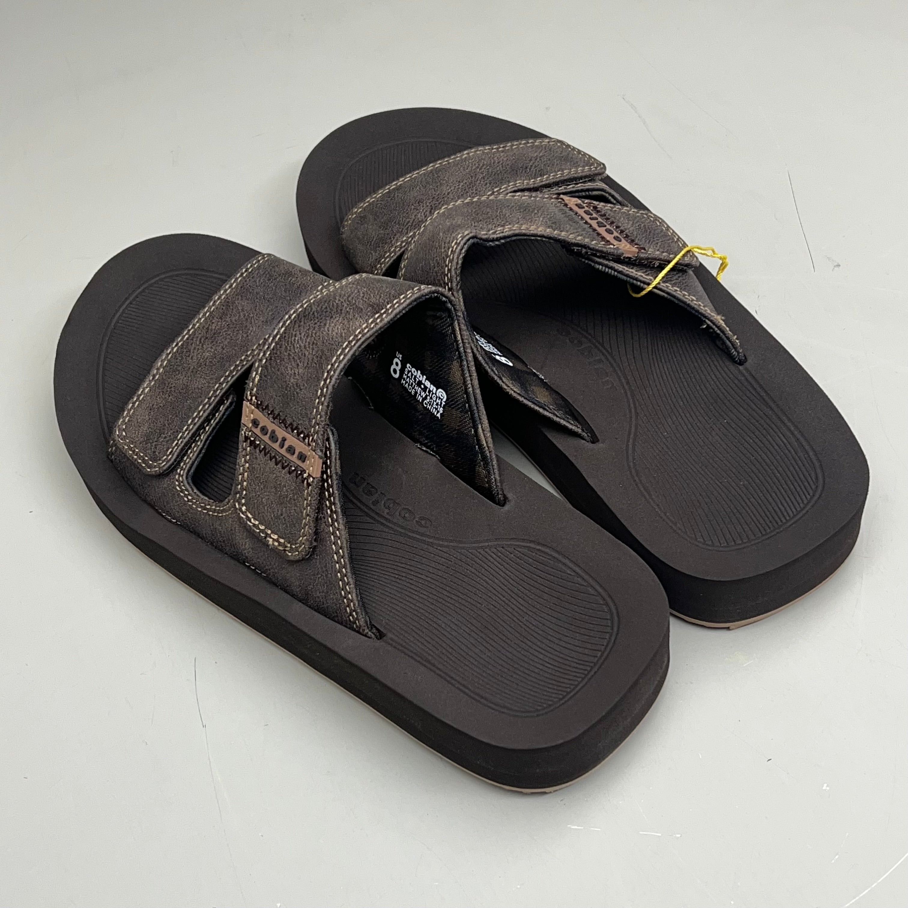 COBIAN Trestles Trek Slide EVA Top Sole Men's Sz 8 40 Eu Chocolate TTS24-201-8