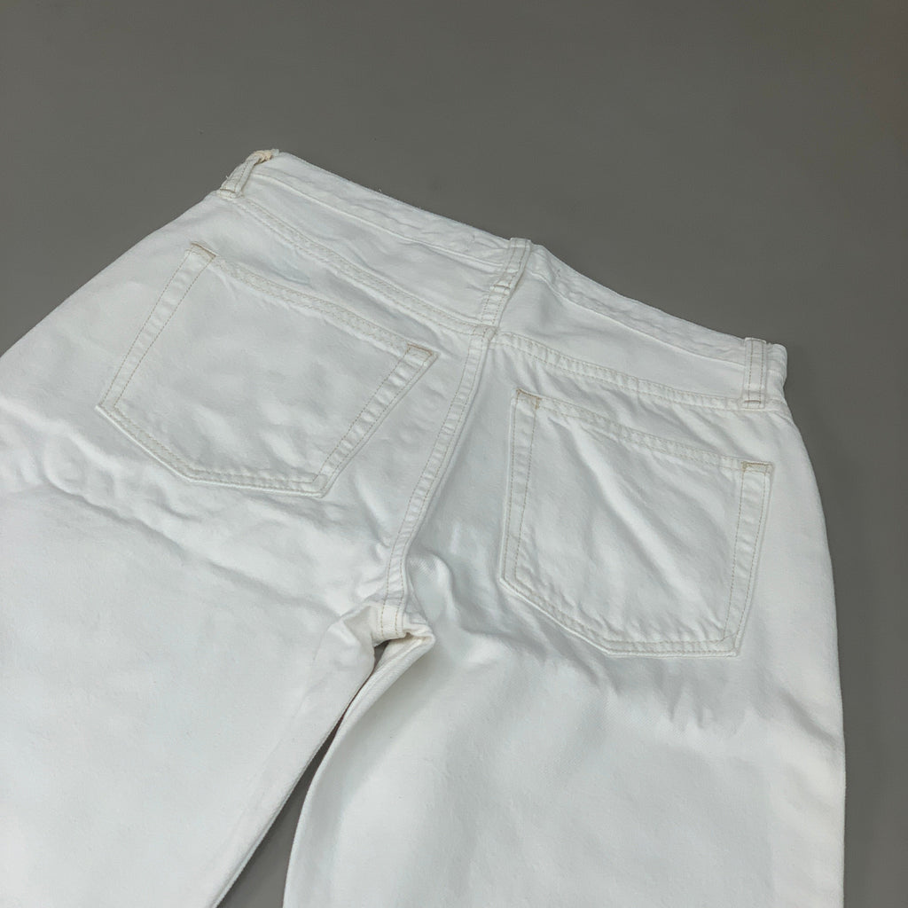 ETICA Tyler High Waist Straight Leg Ankle jeans Vintage White Size 26 EW180114A