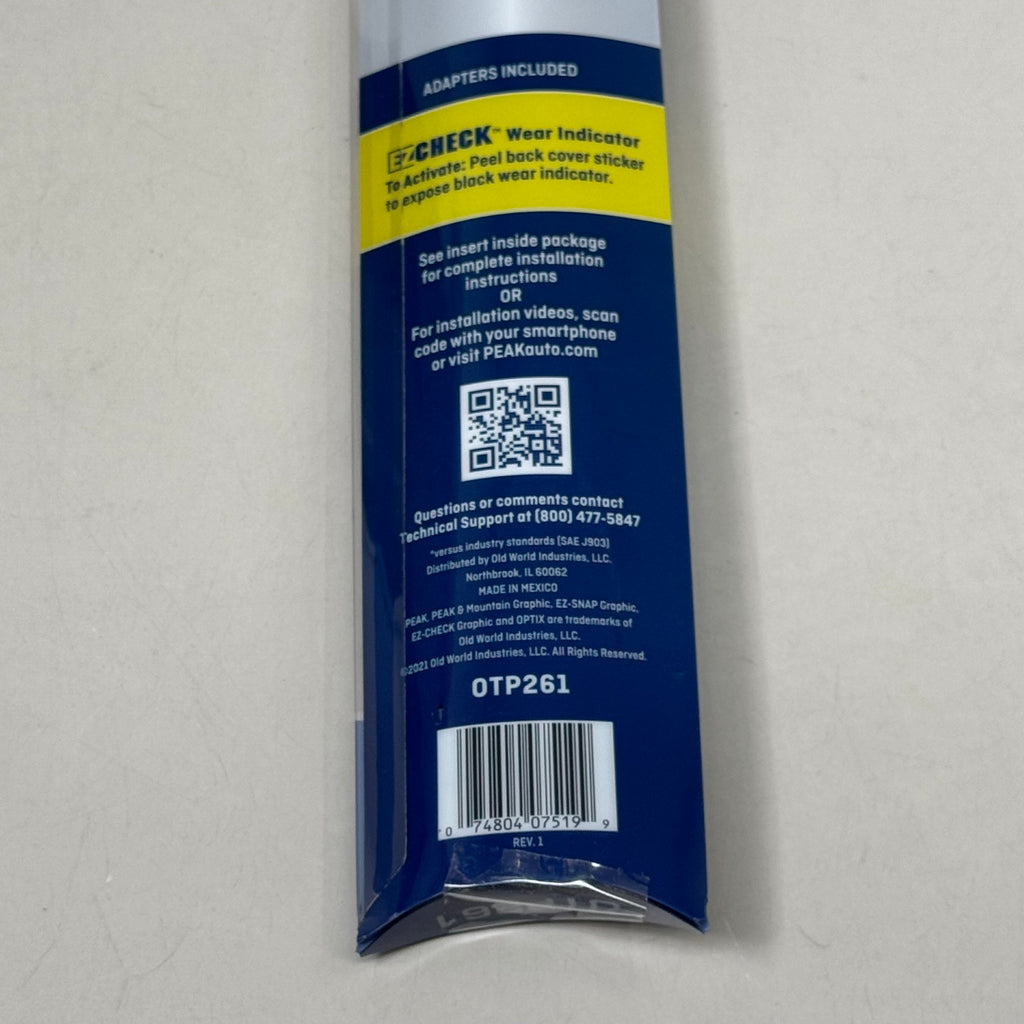 PEAK (2 Pack) Optix Plus Beam Windshield Wiper Blades 26" OTP261 2x Longer Life