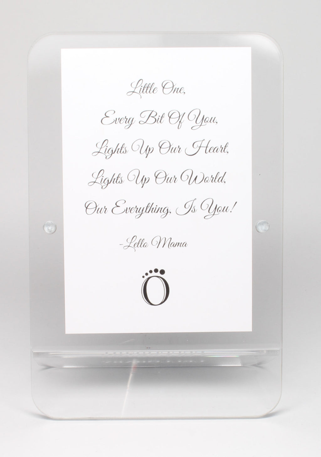 LELLOBABY™ - Acrylic Picture Frame Double Clear (For 4" x 6" Vertical Photos)