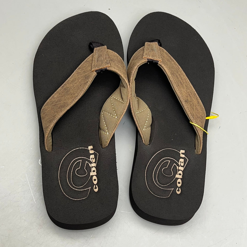 COBIAN Floater Sandals Synthetic Strap Men's Sz 8, EU 40 Mocha FLT18-203-8