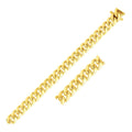 8.2mm 10k Yellow Gold Classic Miami Cuban Solid Bracelet