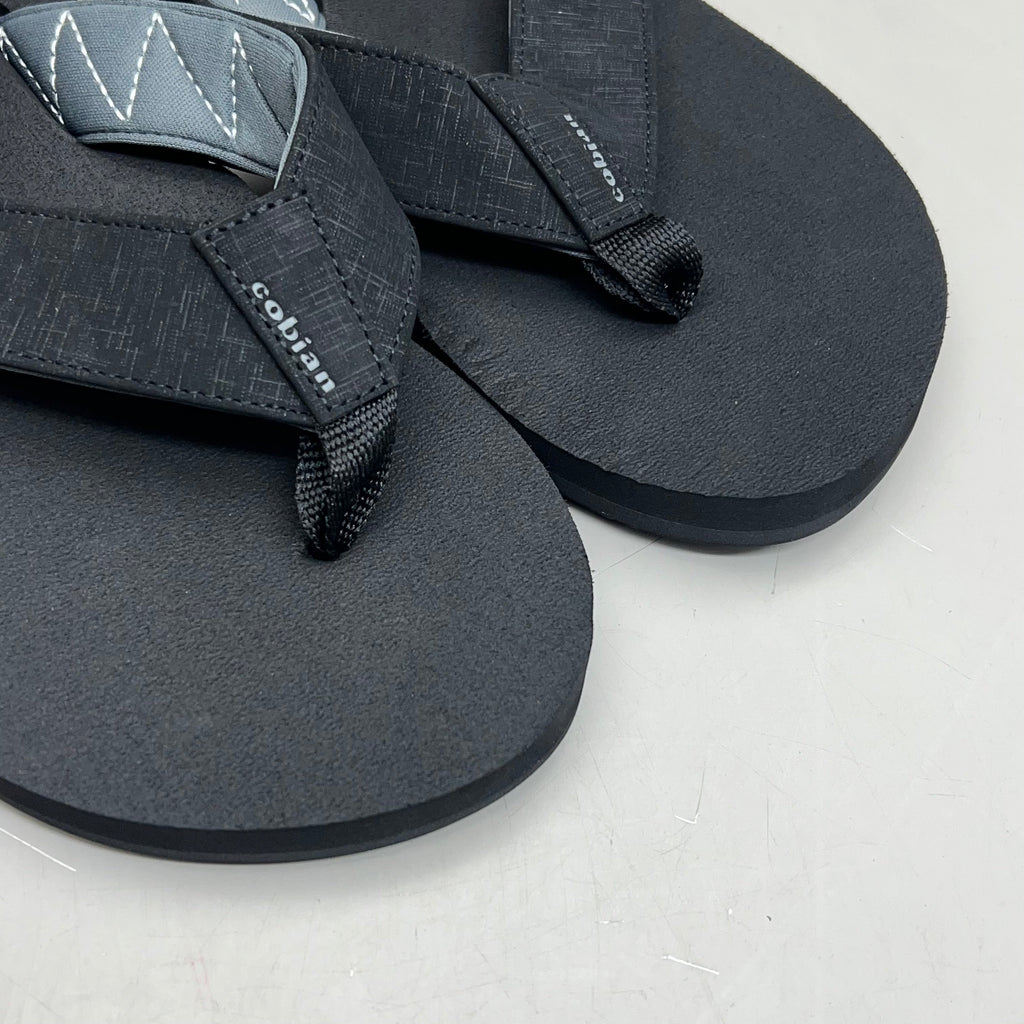 COBIAN Floaters 2 Synthetic Strap Flip Flop Men's Sz 8, EU 40 Black FLT18-001-8