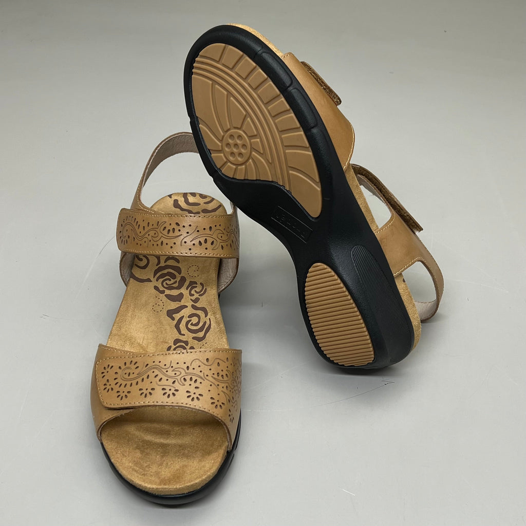 PROPET Wanda Sandal w/Wedge Heel Design Womens Sz 8.5 XX WIDE (4E) Tan WSX203L