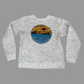 LONEROCK Helen Georgia Crew Sweatshirt Sz Large Grey/White