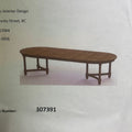MICHAEL TRENT COATES Dining Table Sz 83" x 50" x 40", Brown 307391