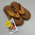 COBIAN Palmilla Braided Synthetic Leather Strap Sandals Women's Sz 7 EU 37 Tan PAL25-230-7