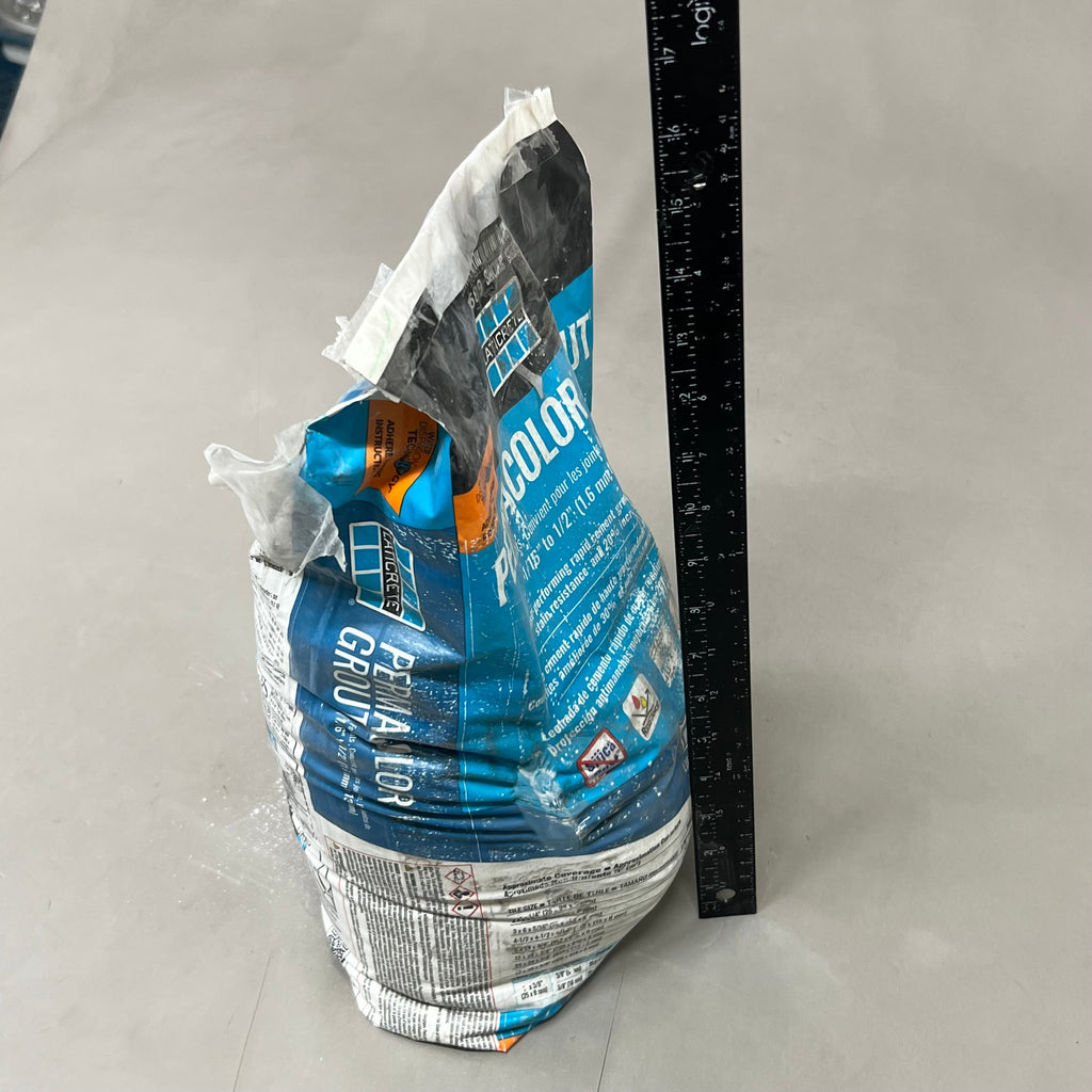 ZA@ LATICRETE Fast Set Polymer Fortified Permacolor Grout Smoke Grey 25lbs 2589-0025-2 (Damaged As-Is)