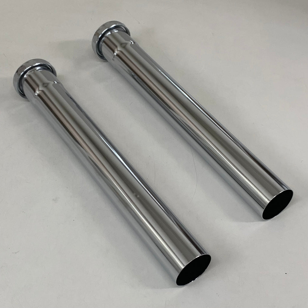 DEARBORN (2 PACK) Extension Tube W/ Slip Joint 24-Gauge 12" 1-1/2" Chrome 793A-1