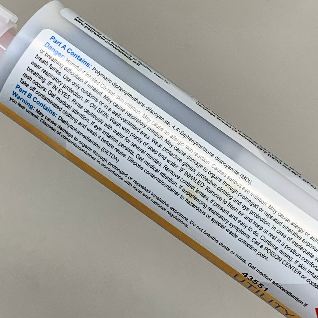 POLYWATER Wood Utility Pole Repair Cartridge On OEM Sealed Bag  250 mL 43551