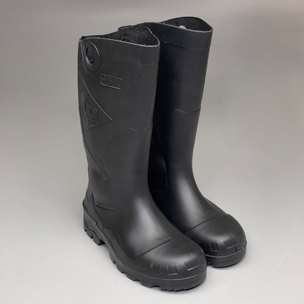 DUNLOP Steel Toe Safety Boots Waterproof Black Sz M 14 W 16 #86776