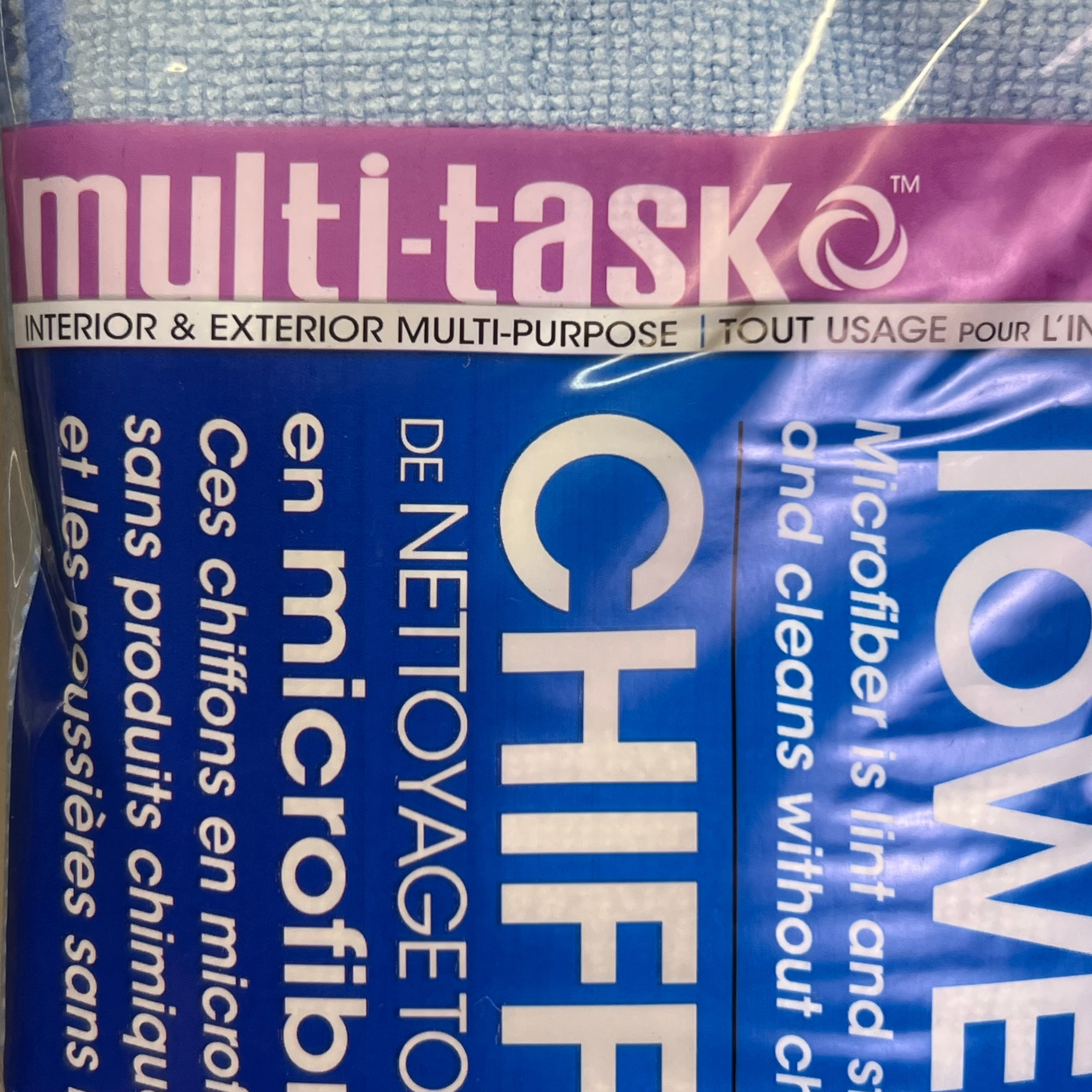 MULTI-TASK (12 PACK) Microfiber All Purpose Cleaning Towels Sz 14" x 14" 3-5128