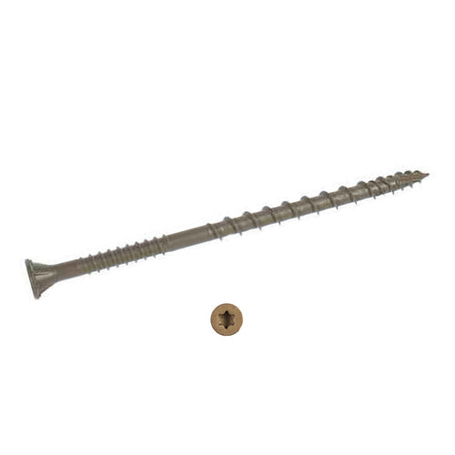 #10 x 3 1/2 Simpson Deck-Drive™ DSV WOOD Quik Guard® Coating Screw (T25 6-Lobe) Tan - Box (350)