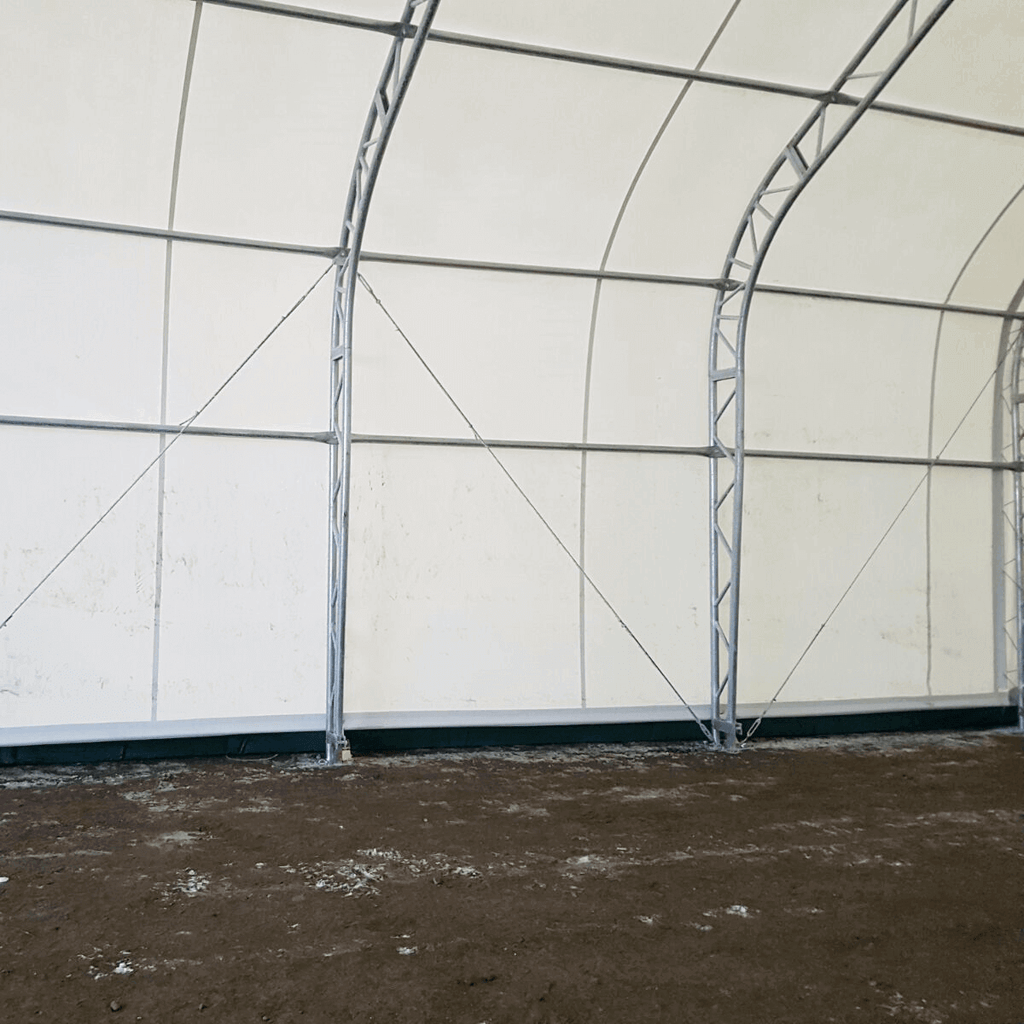 W30'xL60'xH20' Double Truss Storage Shelter