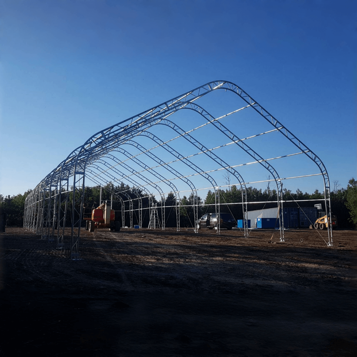 W40'xL64'xH23' Double Truss Storage Shelter