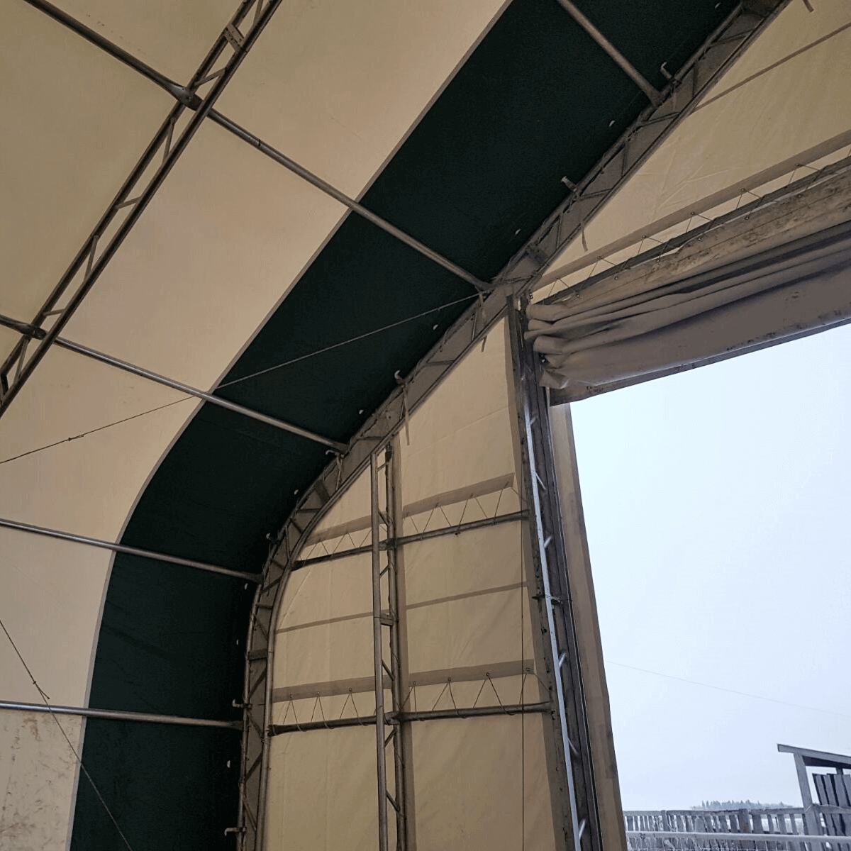 W40'xL80'xH23' Double Truss Storage Shelter