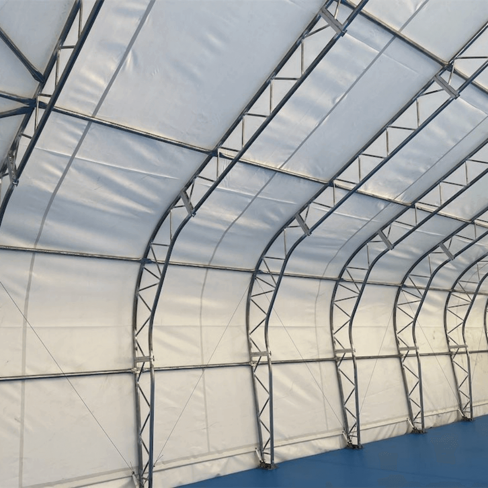 W50'xL80'xH23' Double Truss Storage Shelter
