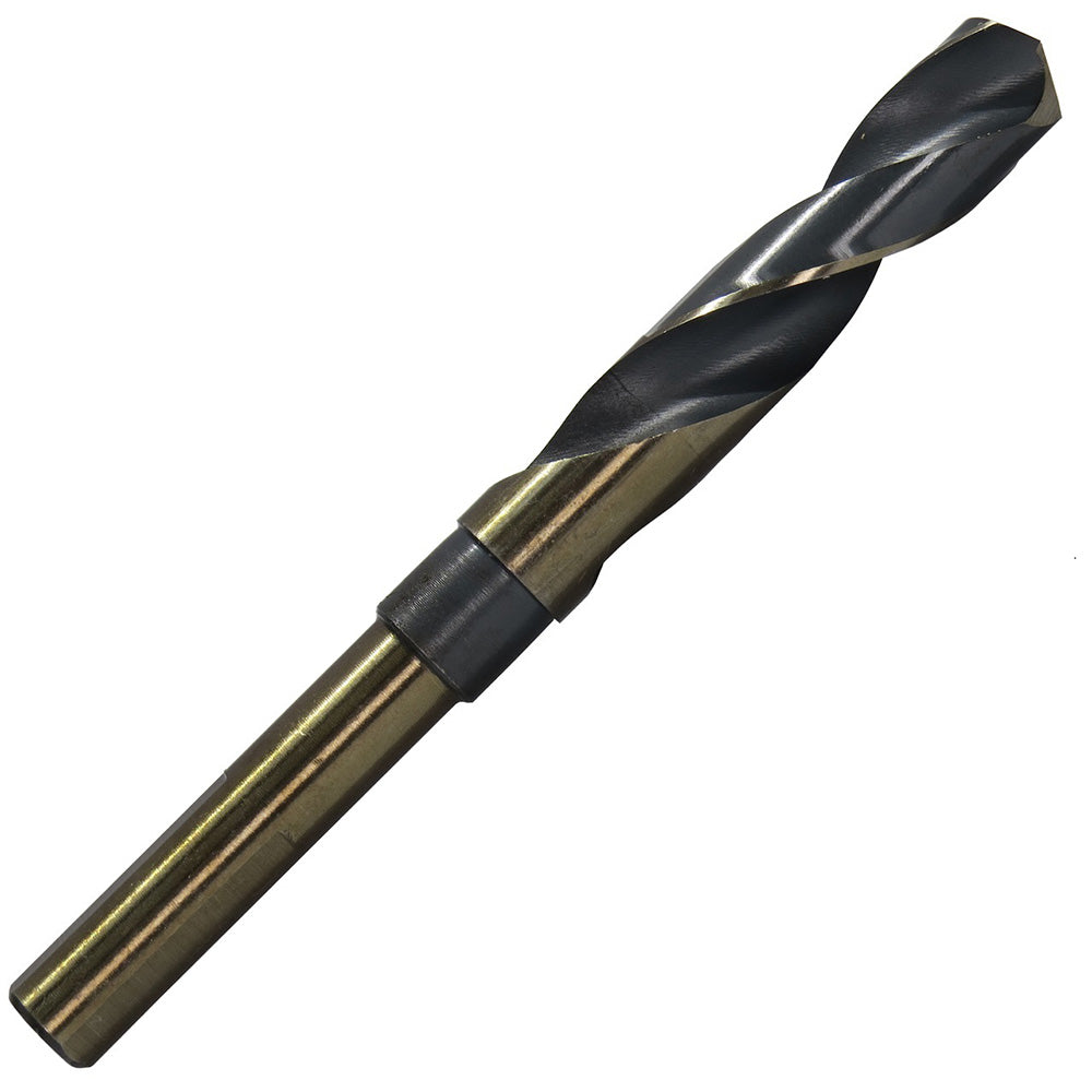 33/64" Reduced Shank HSS Black & Gold KFD Drill Bit, 1/2" Shank, 3-Flat Shank, KFDRSD33/64