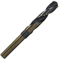 21/32" Reduced Shank HSS Black & Gold KFD Drill Bit, 3/8" Shank, KFDRSD3/8X21/32