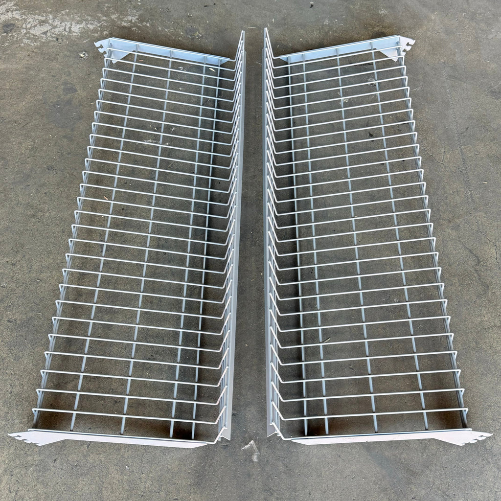 Shoe Rack Shelving 2 Pack Sz 48”Lx17”Wx5 1/2”H Grey 1023034-00PK20155 Used