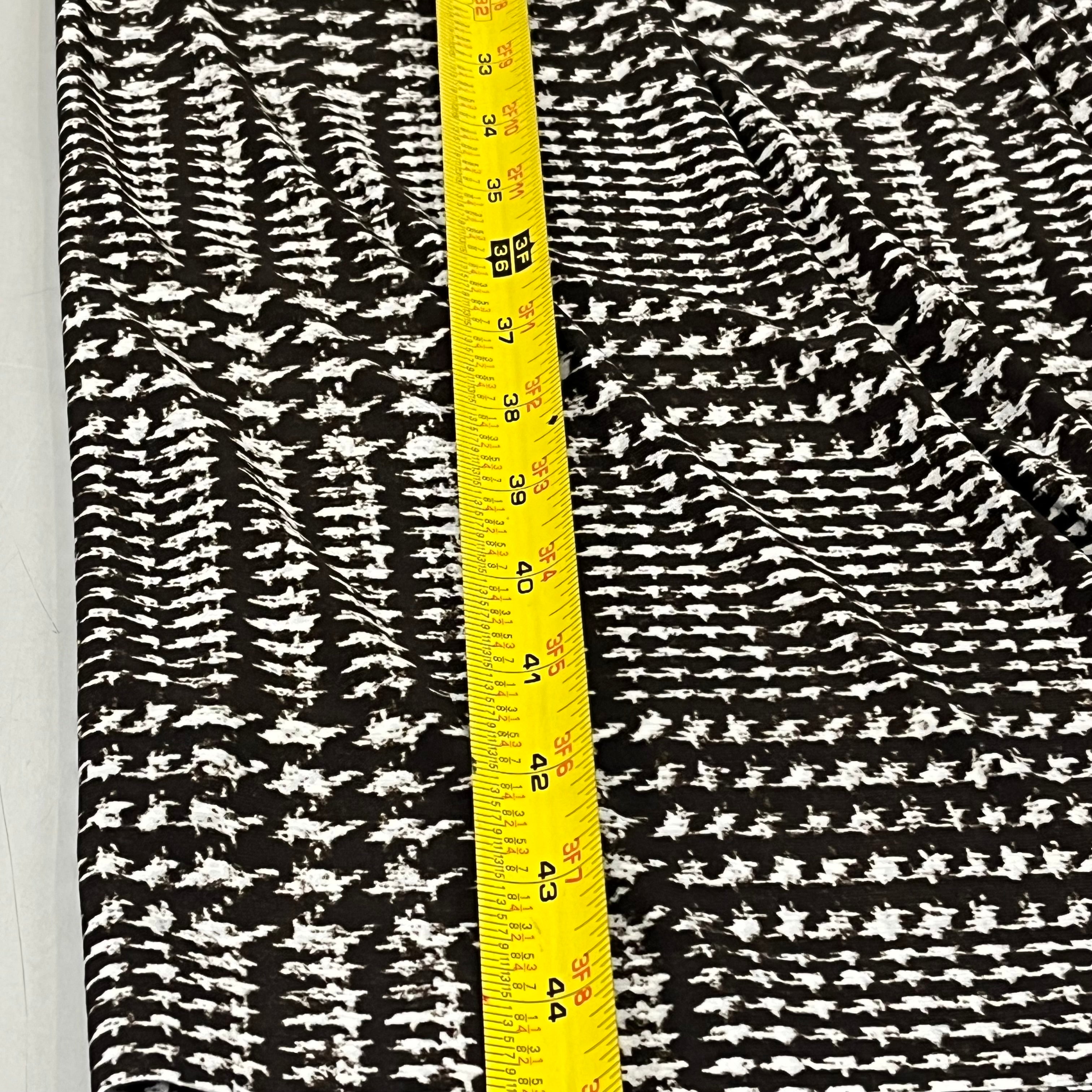 NORMA KAMALI High Waist Pleat Pant Women's Sz XS/29 Chocolate Glenn Plaid Tweed