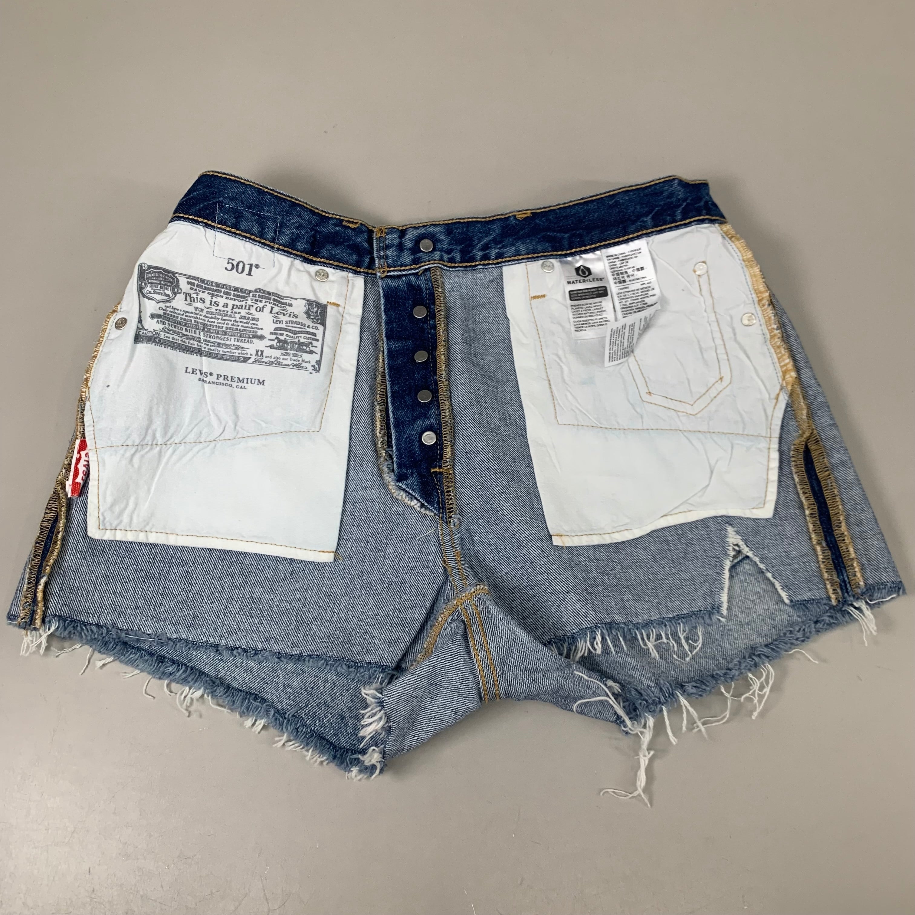 LEVIS 501 Original Fit High Rise Shorts Medium Wash Women's Sz 29 Mega Vibe Blue