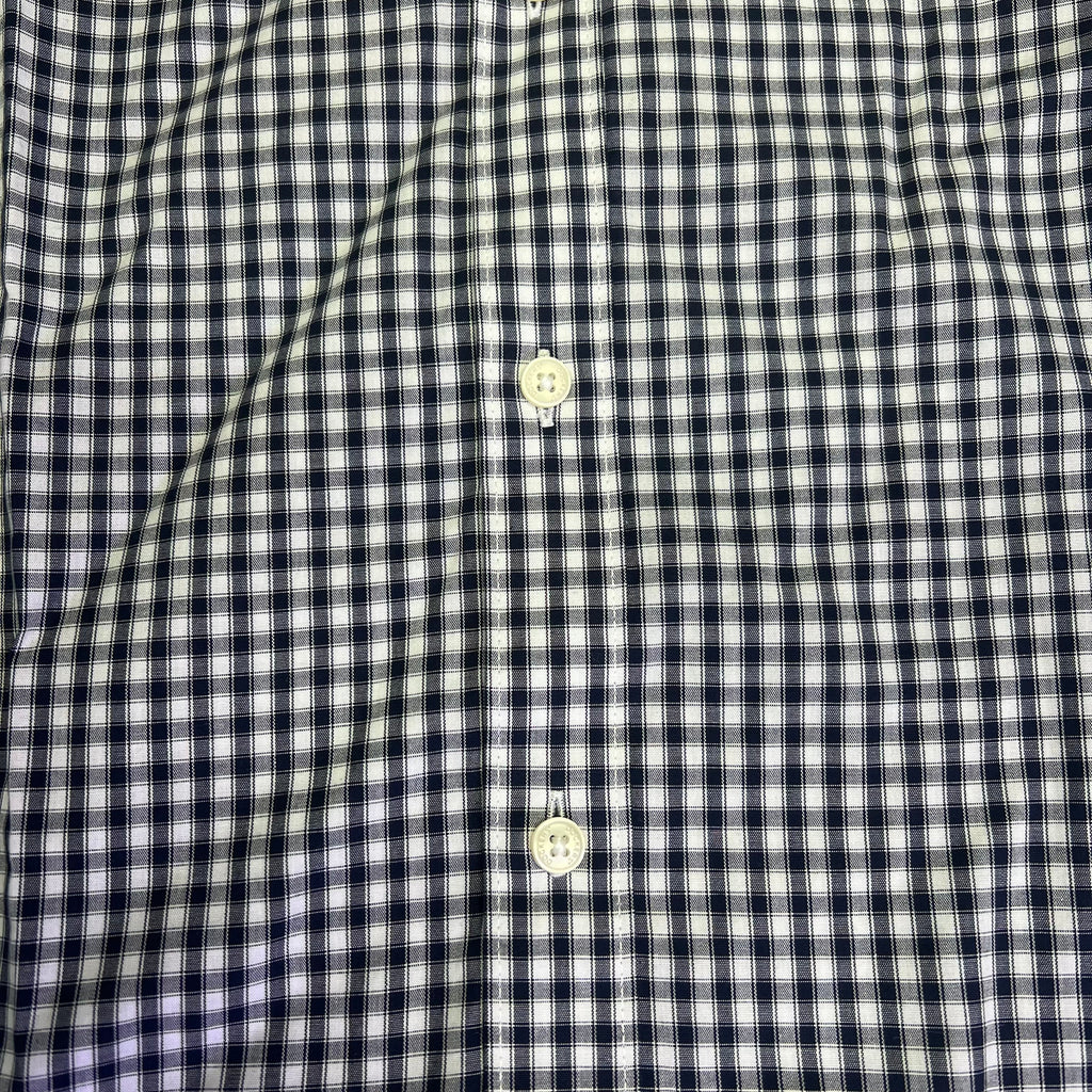 DOCKERS Signature Stain Defender Button Up Shirt Men's Sz S Navy Blue A42520010