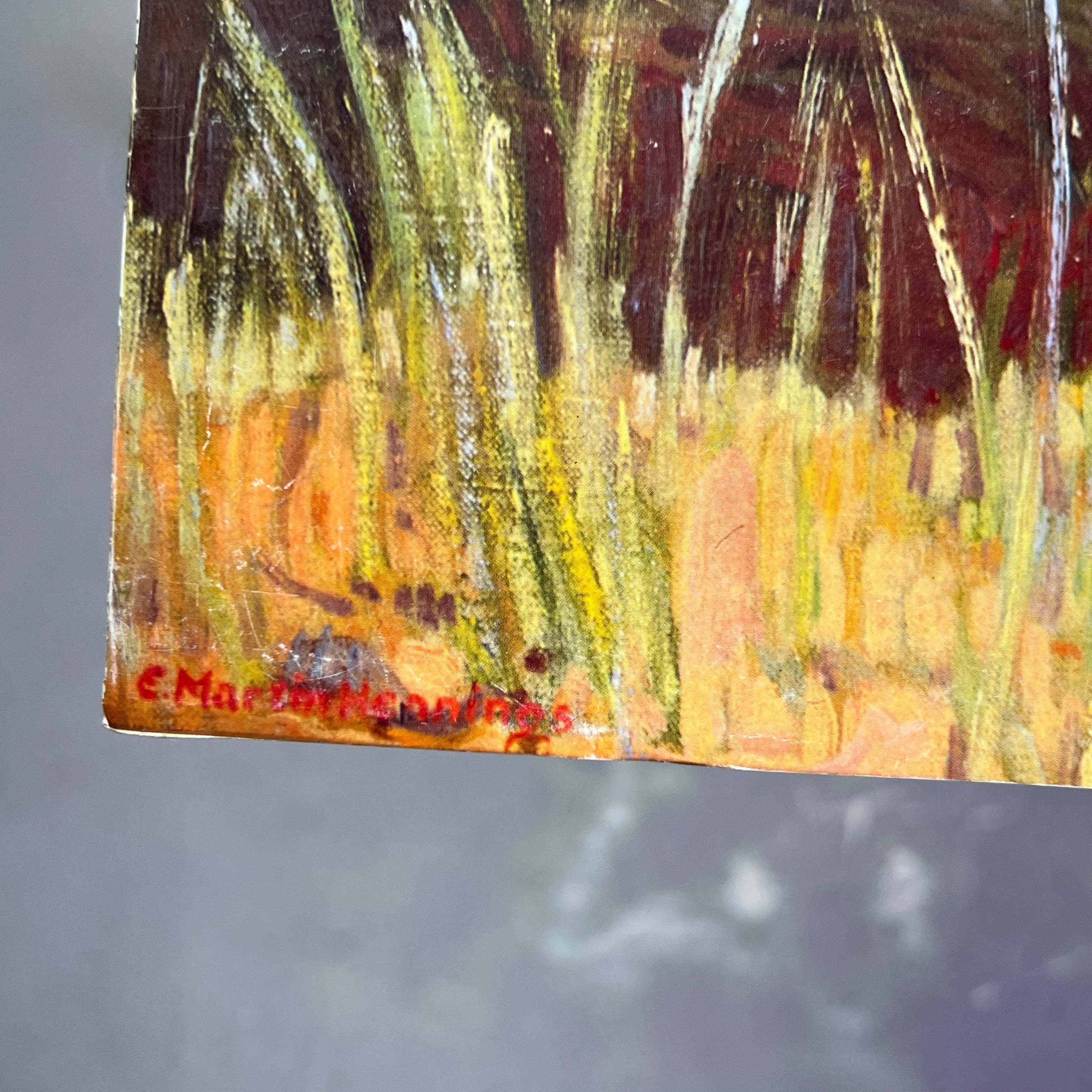 E. MARTIN HENNINGS Desert Land Painting On Foam Board 19"x15" (Like New)
