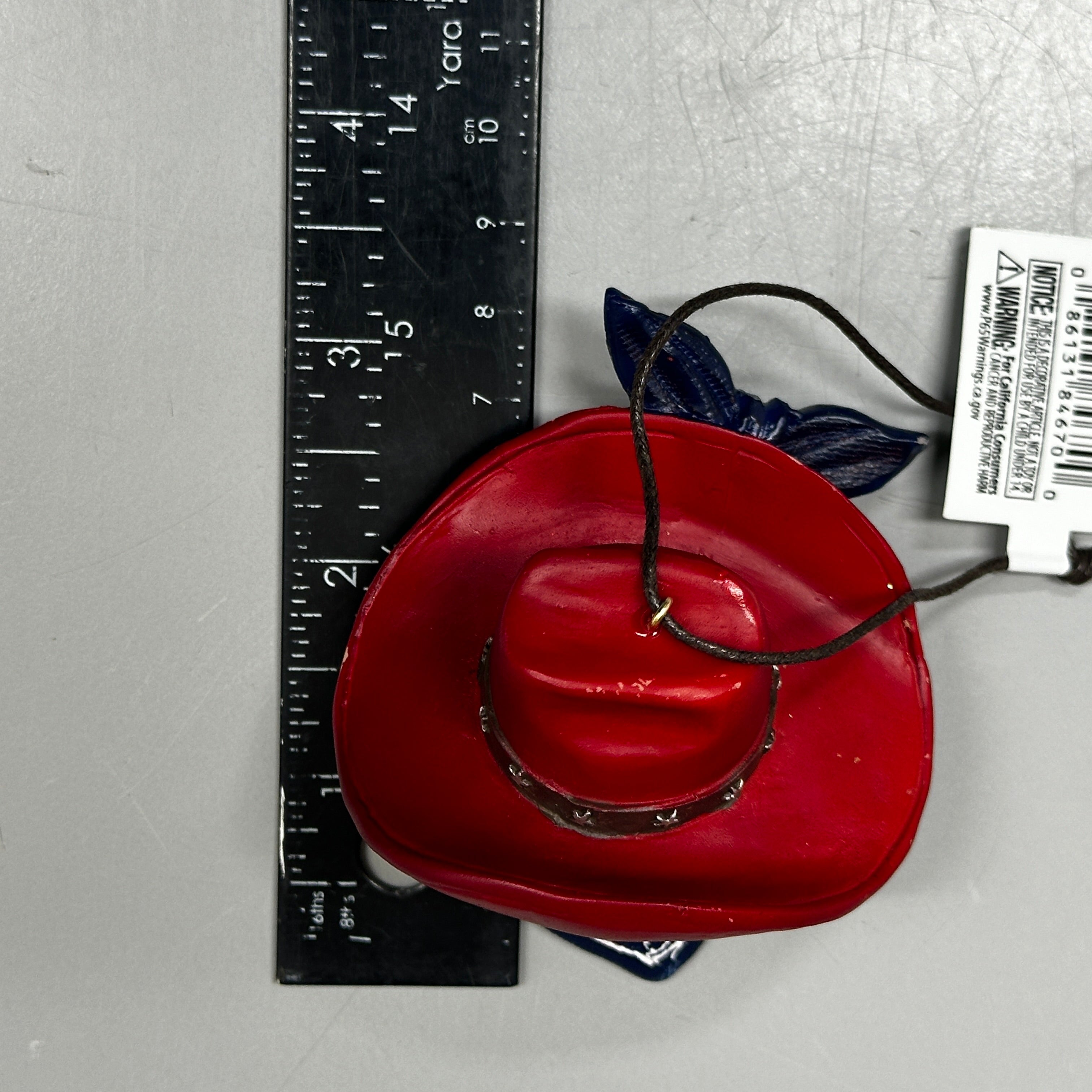 KURT S. ADLER Western Cowboy Hat Christmas Ornament E0959