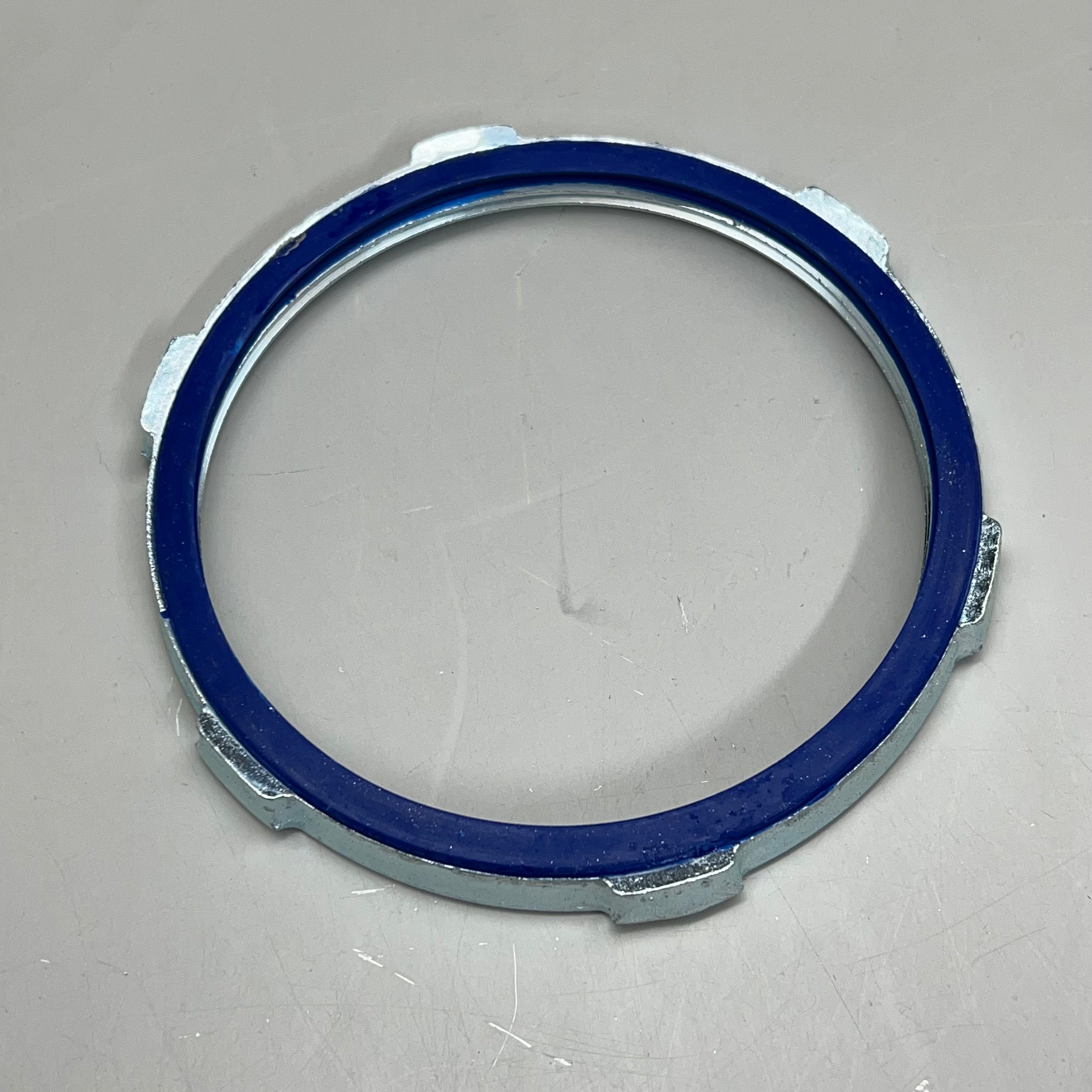 EATON Conduit Sealing Locknut "Liquid Tight" Malleable Iron Zinc Plated 4" SL10