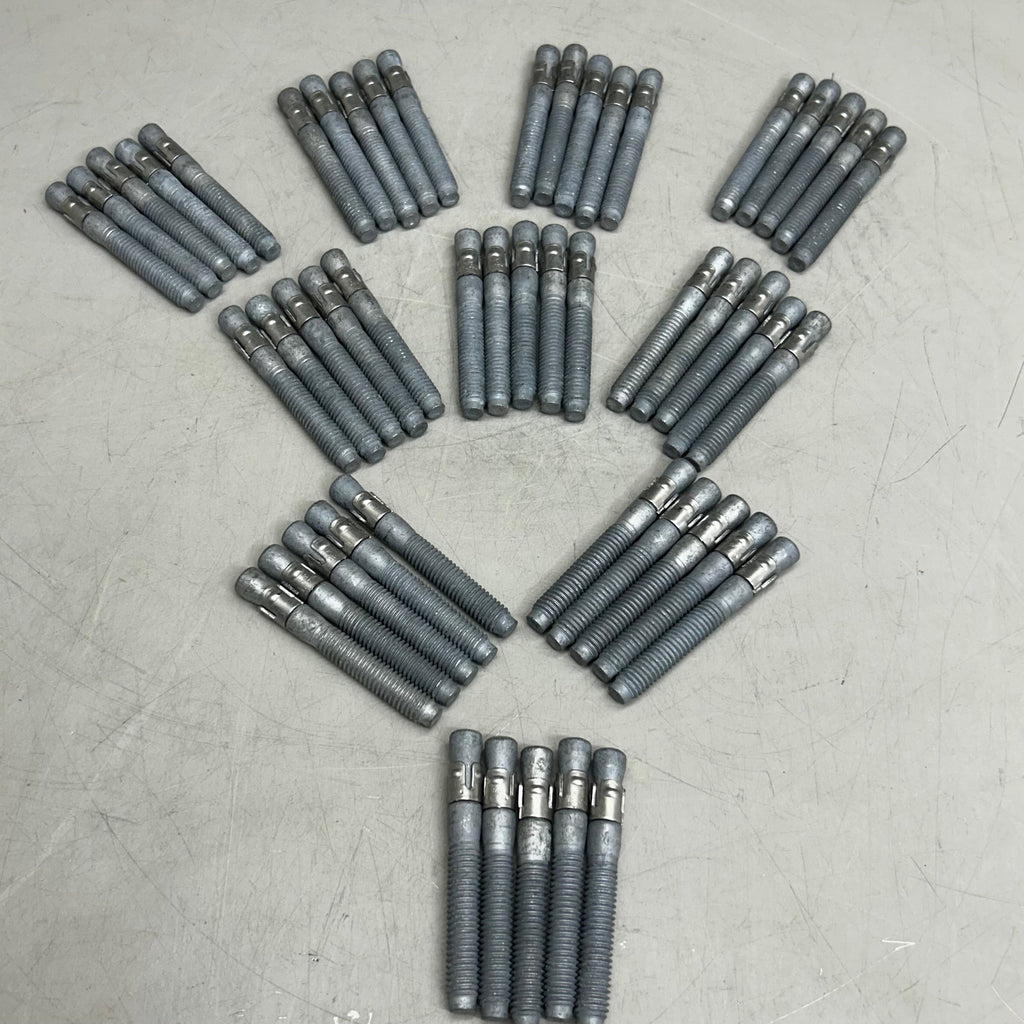 WEJ-IT (50 Per Box) Galvanized Steel Ankr-Tite Wedge Anchors 3/8"x3" Chrome ATG3830