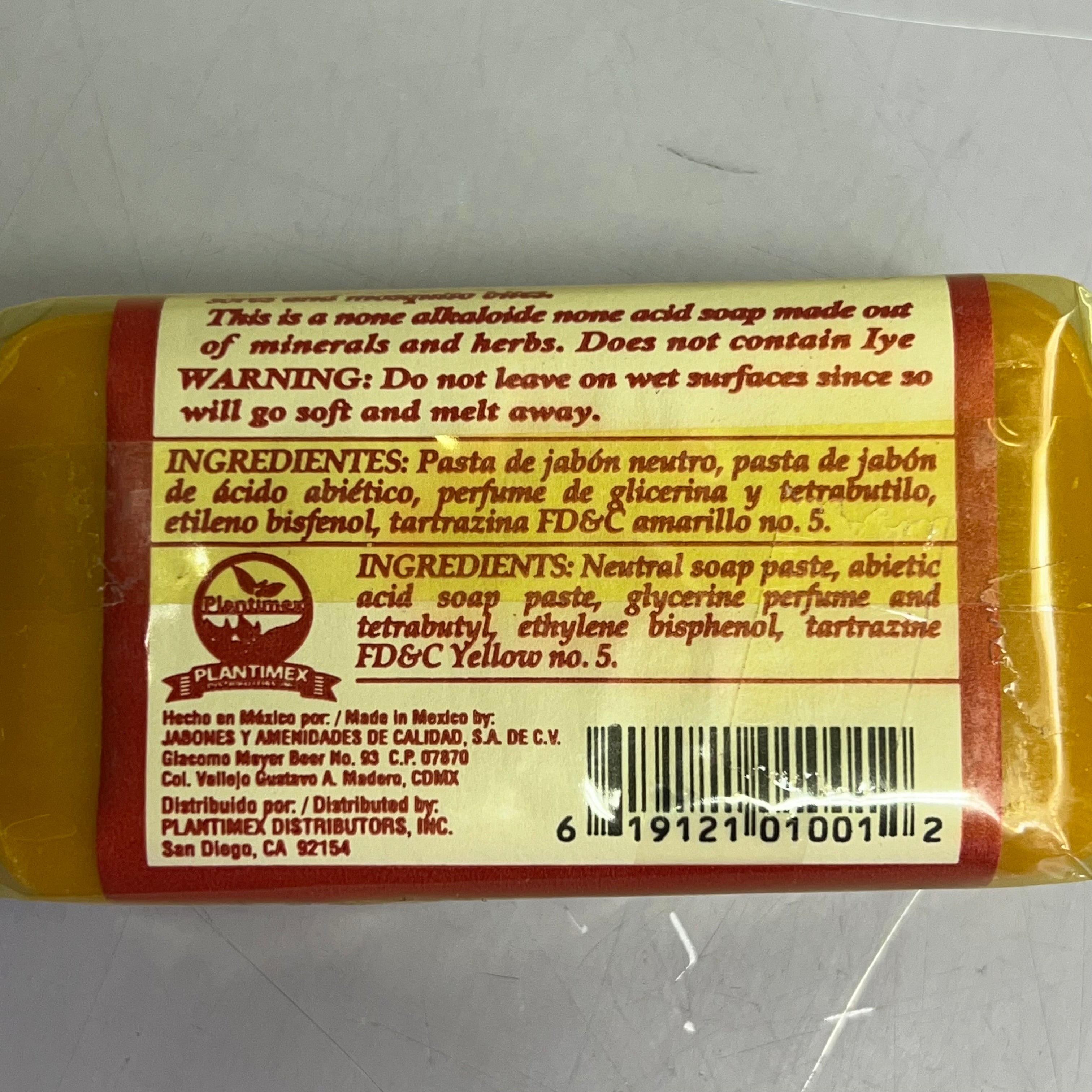 JABON DE ACEITE (3 PACK) Vibora De Cascabel Rattlesnake Soap 4.93 oz Yellow
