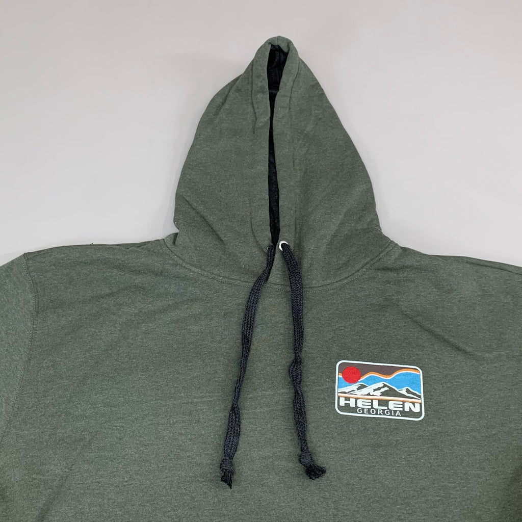 LONEROCK Helen Georgia Tie Hoodie Sz 2X-Large Green