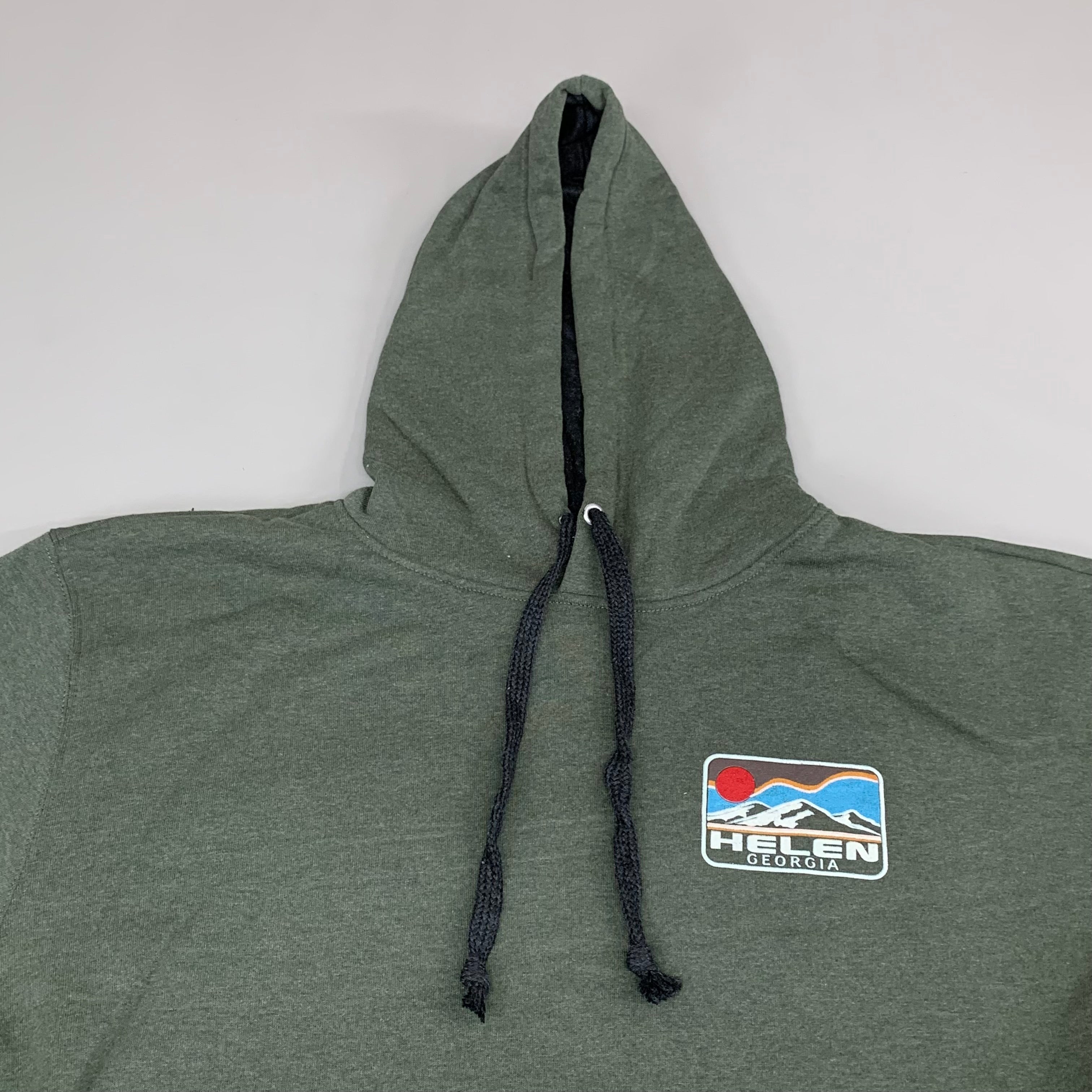 LONEROCK Helen Georgia Tie Hoodie Sz 2X-Large Green